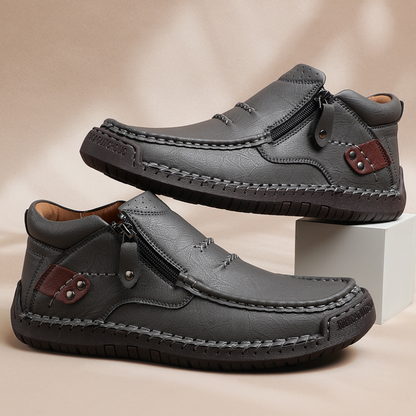 Darsen — Men's Retro PU Leather Outdoor Casual Shoes with Breathable Comfort
