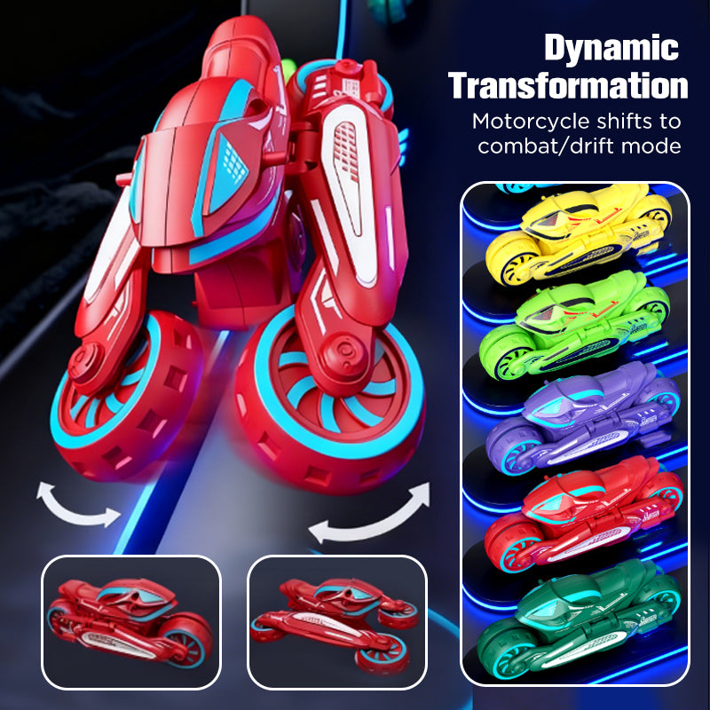 Rallyon Racer — Transforming Motorcycle Toy with Inertial Drive for Kids