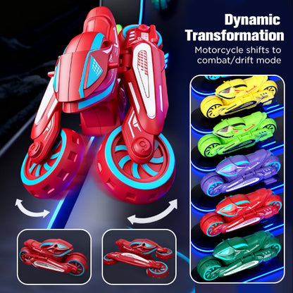 Rallyon Racer — Transforming Motorcycle Toy with Inertial Drive for Kids