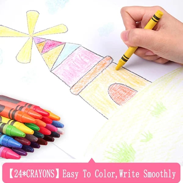 Arlo ArtSet — 208-Piece Deluxe Kids Art Creativity Kit with Easel