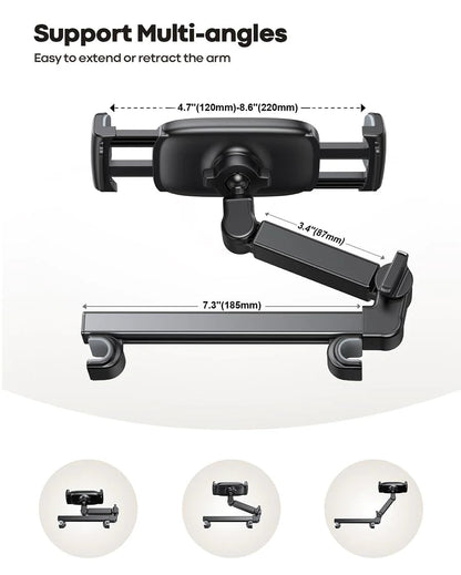 Support tablette voiture Veltor — Support réglable pour appuie-tête pour tablettes de 4,7 à 11 pouces