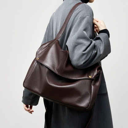 Elara — Women's Genuine Leather Tote Bag with Spacious Design