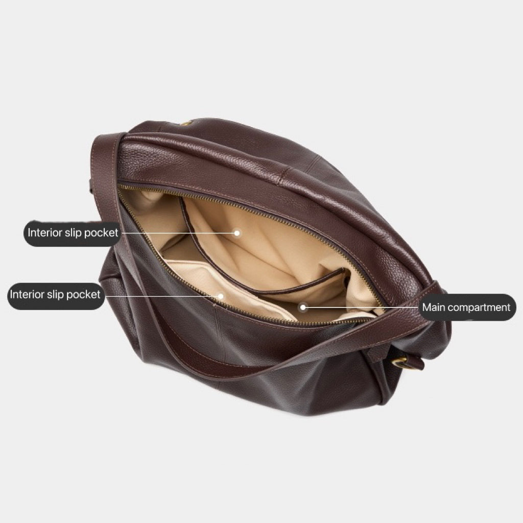 Elara — Women's Genuine Leather Tote Bag with Spacious Design