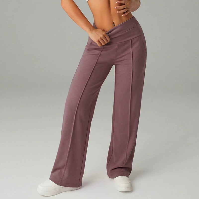 💗LETZTER TAG VERKAUF 50% RABATT⚡50K+ VERKAUFT💕Vionex Damen Schlichte Lockere Gerade Hose