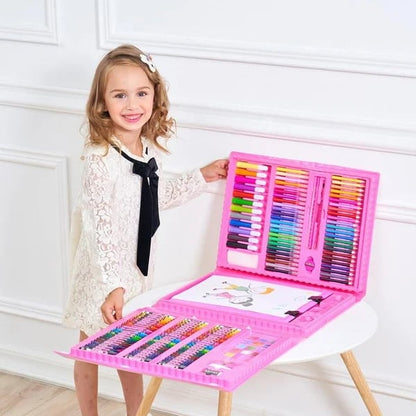 Arlo ArtSet — 208-Piece Deluxe Kids Art Creativity Kit with Easel