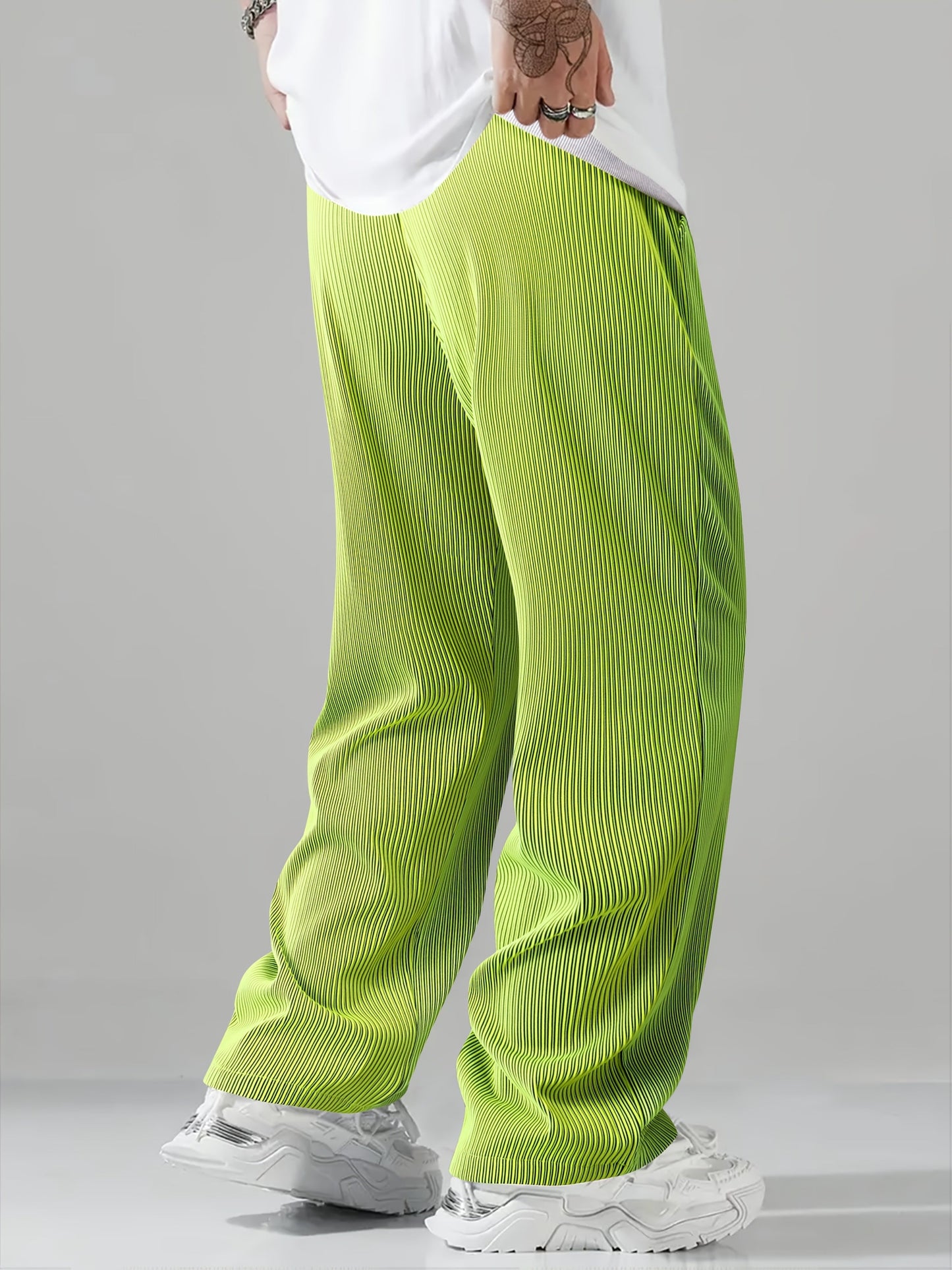 Pantaloni a Righe BreatheEasy™ — Rimani Fresco, Sicuro e Impeccabile Senza Sforzo per Tutto il Giorno