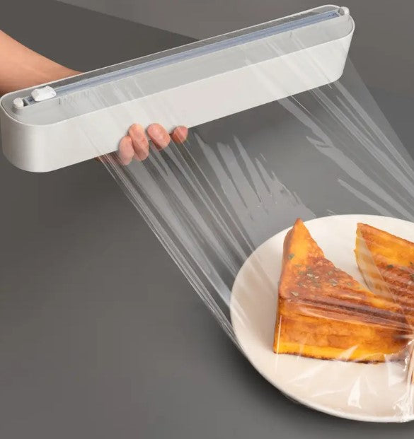 SlicoWrap — Präziser Küchenfolien-Schneider mit Doppelklingen-Design