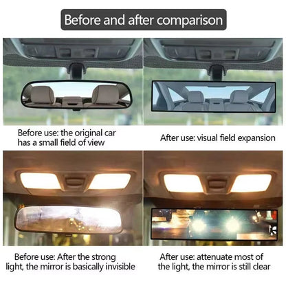 VastraView™ Panoramic Mirror — Own Every Lane with Crystal-Clear, Blind Spot-Free Confidence