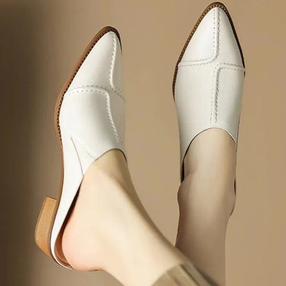 Rovano — Saboturi slip-on din piele cu detalii cusute manual