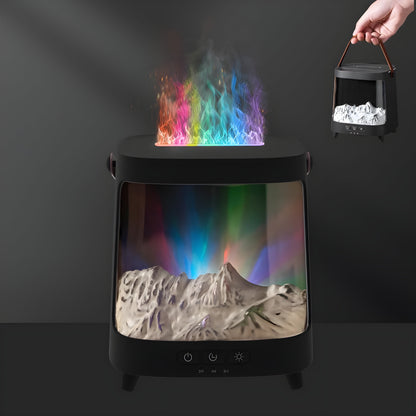AuroMist™ — Difusor de Luz Aurora 4 em 1 para Calma e Clareza