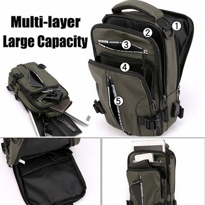 Zentro — Waterproof Anti-Theft Crossbody Bag with USB Port