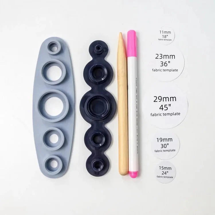 VelloCraft OneTouch — Kit compatto per realizzare bottoni con copertura automatica per lavori creativi