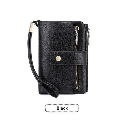 🔥Limited-time offer-Cryloxa Women's Retro Style RFID Blocking Tri-fold Wallet