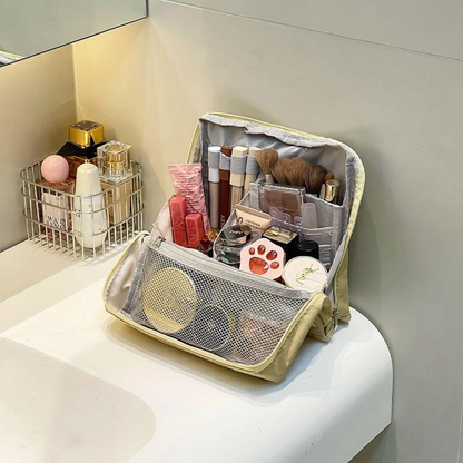 Elara — Travel Makeup Bag with Spacious Organized Compartments