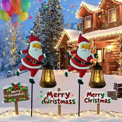 Liora — Solar-Powered Santa Garden Stake Light with Auto Sensor