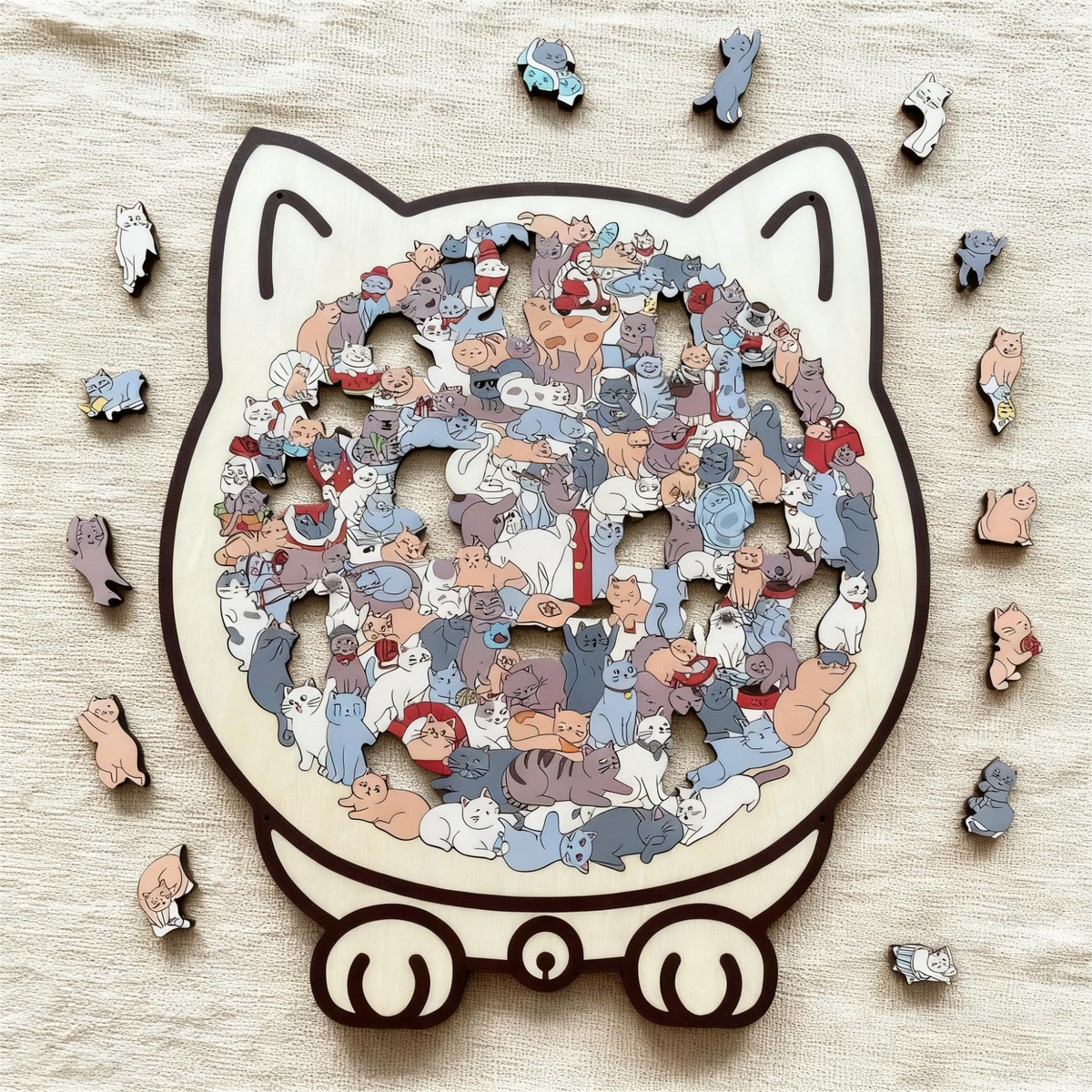 Cat Serenity Puzzle™ — Relaxează-te instant cu fiecare clic satisfăcător și forma confortabilă de pisică