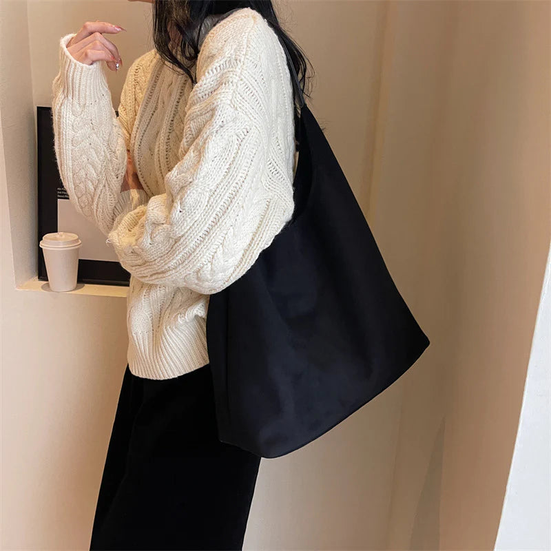 VogueCruze™ Sac Cabas en Velours Côtelé — Attirez Tous les Regards avec un Style Sans Effort et une Organisation Inégalée