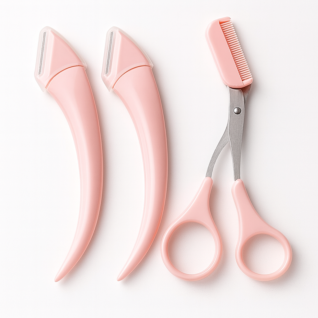 Liora — Ensemble de 3 taille-sourcils en acier inoxydable pour un toilettage précis