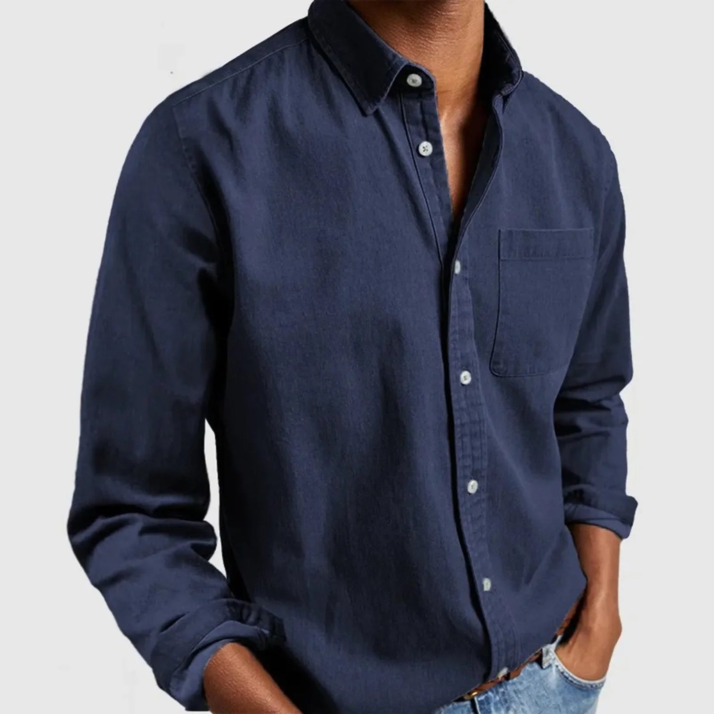 SorenTex Shirt — Textured Cotton Button-Up with Tailored Fit