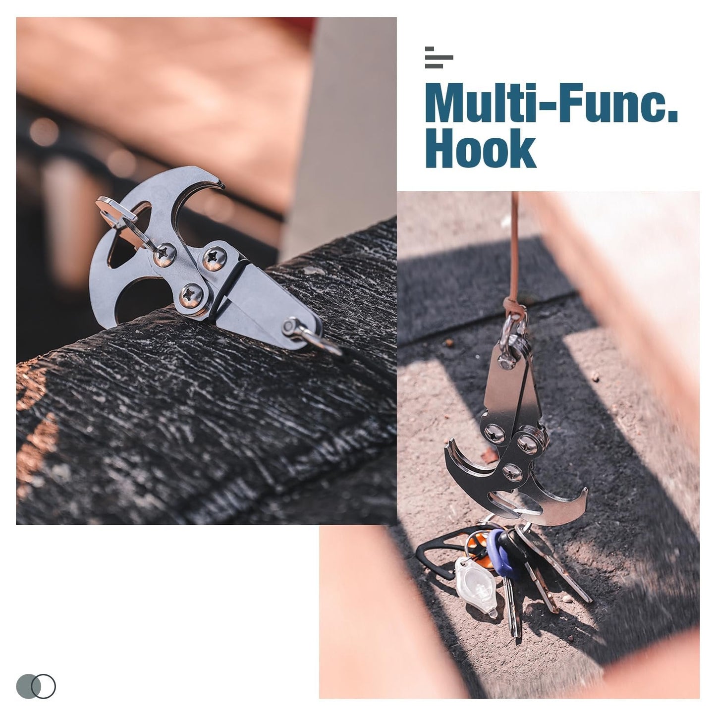 Zyntek Multifunctional Stainless Steel Outdoor Carabiner Hook