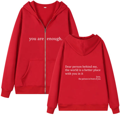 HeartSpeak™ — Emotional Zipper Hoodie for Comfort & Meaning