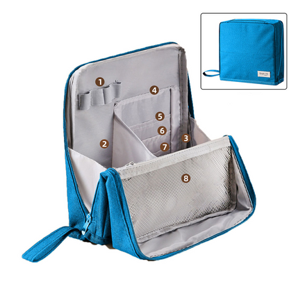 Elara — Travel Makeup Bag with Spacious Organized Compartments