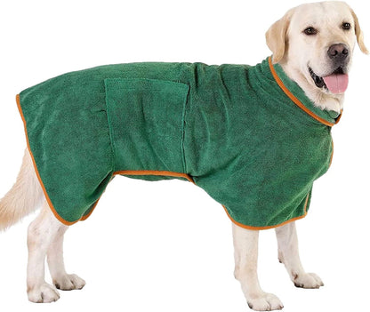 TorrentWrap™ Ultra-Absorberende Huisdierbadjas — Wikkel Je Huisdier in Snel Droog Comfort en Gezellige Warmte