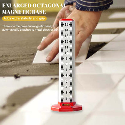 Norla HeightMark — Magnetic Level Gauge Ruler for Precise Tiling