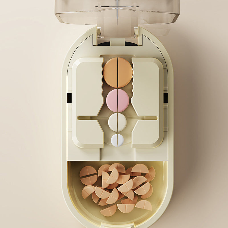 Virosa Pill Cutter — Compact Precise Tablet Splitter with Storage Compartment