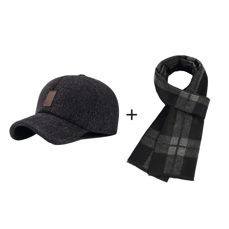 Kairo Hat — Leichte warme Baseballkappe mit Ohrklappen für den Winter