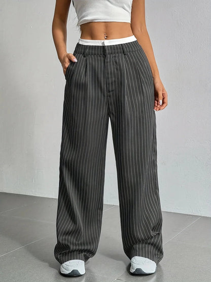 PinstripePower™ — Sculpt Your Curves and Command Every Room with Effortless Style