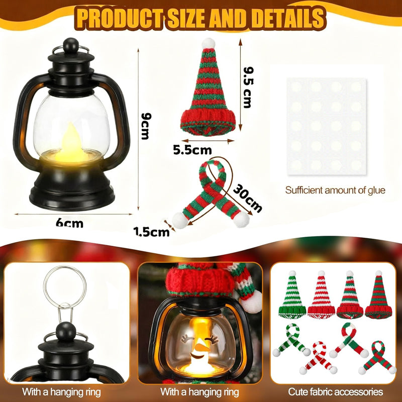 FrostBeam™ Mini Lanterns — Entzünde herzliche festliche Freude mit fröhlichem Schneemann-Leuchten