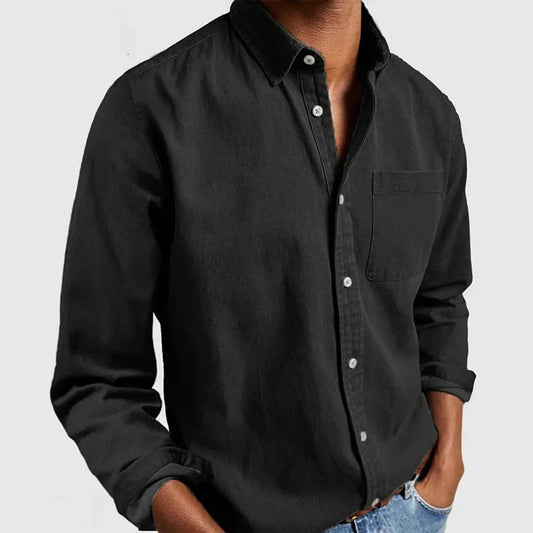 SorenTex Shirt — Textured Cotton Button-Up with Tailored Fit