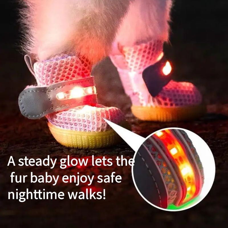 LED Dog Boots™ — Proteção Corajosa para Patas que Ilumina Cada Aventura