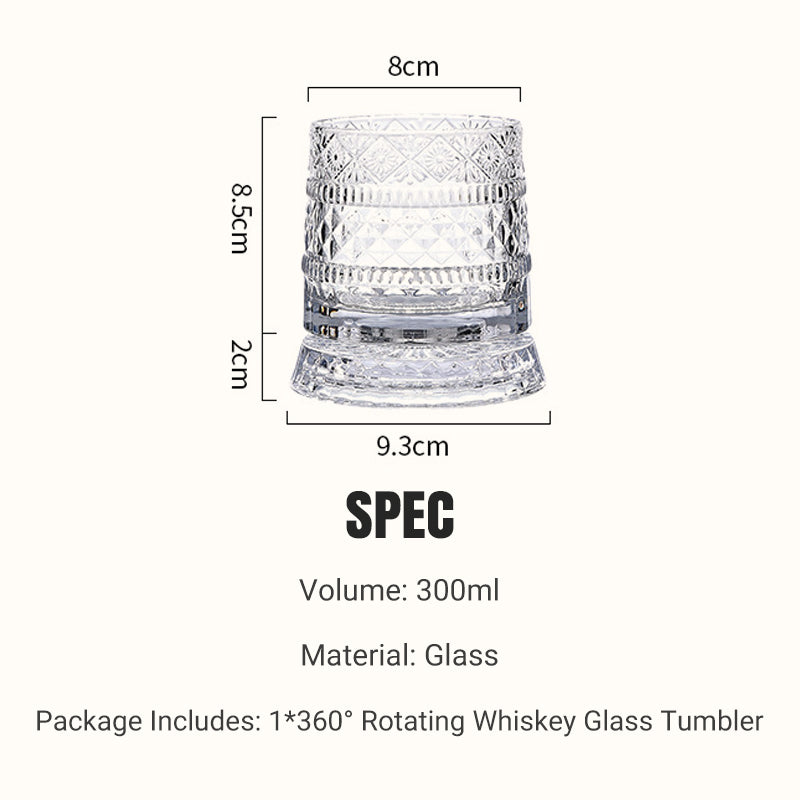 Pahar HypnoSpin pentru Whiskey™ — Aprinde-ți Simțurile cu Fiecare Înghițitură Hipnotizantă