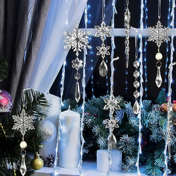 Lunara — Kristálytiszta hópehely díszek karácsonyi dekorációhoz