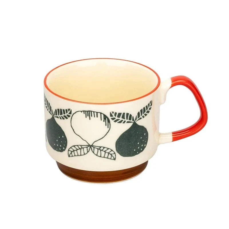 Ardena — Ceramic Stackable Coffee Mug with Vibrant Midcentury Design