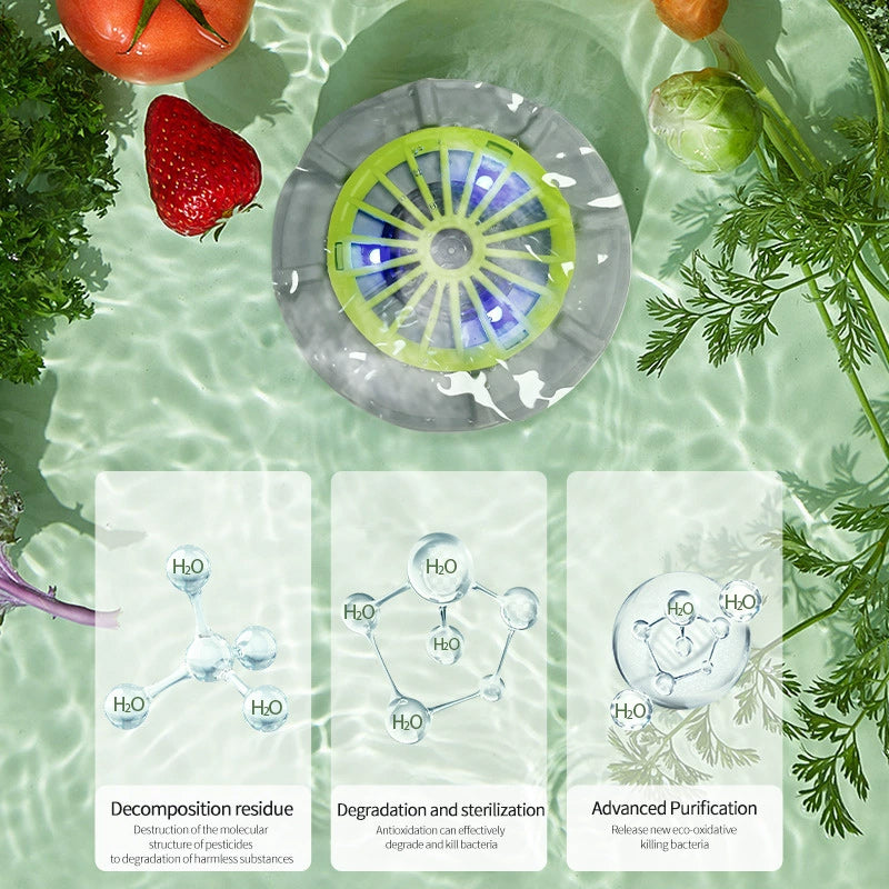 PureClean Portable Fruit and Vegetable Washer — USB-Powered Chemical-Free Cleaner