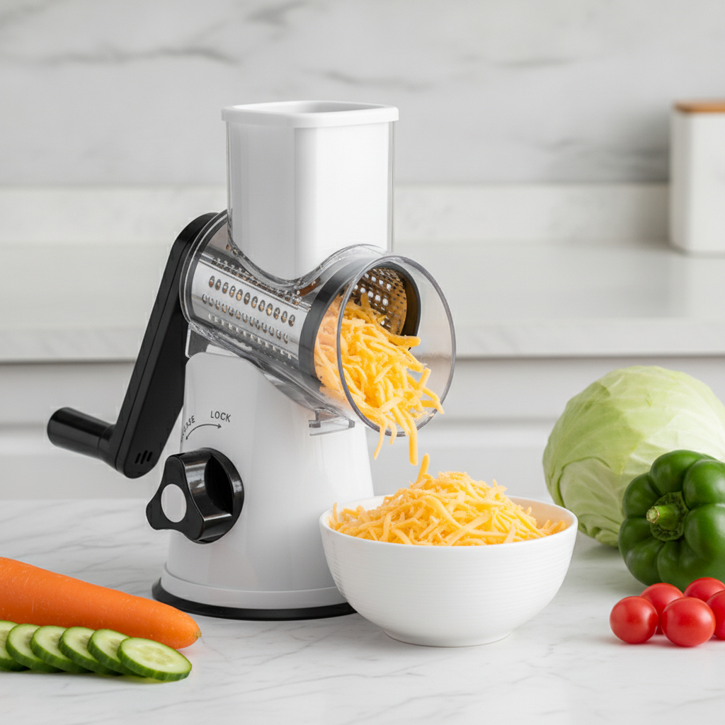 Rotara™ 3-in-1-Rotationsreibe & -schneider