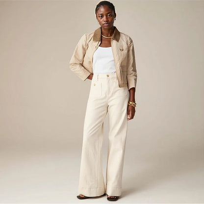 Norla Jeans — High-Waist Loose Fit Denim Trousers with Stretch