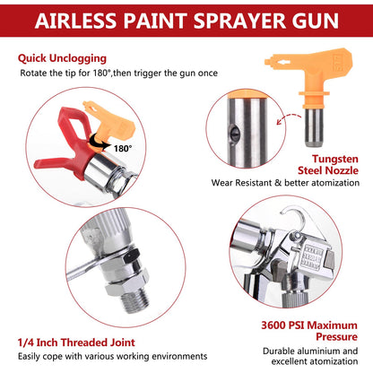 Rekran SprayPro — Hogedruk Verfspuitpistool met Instelbare Doorstroming