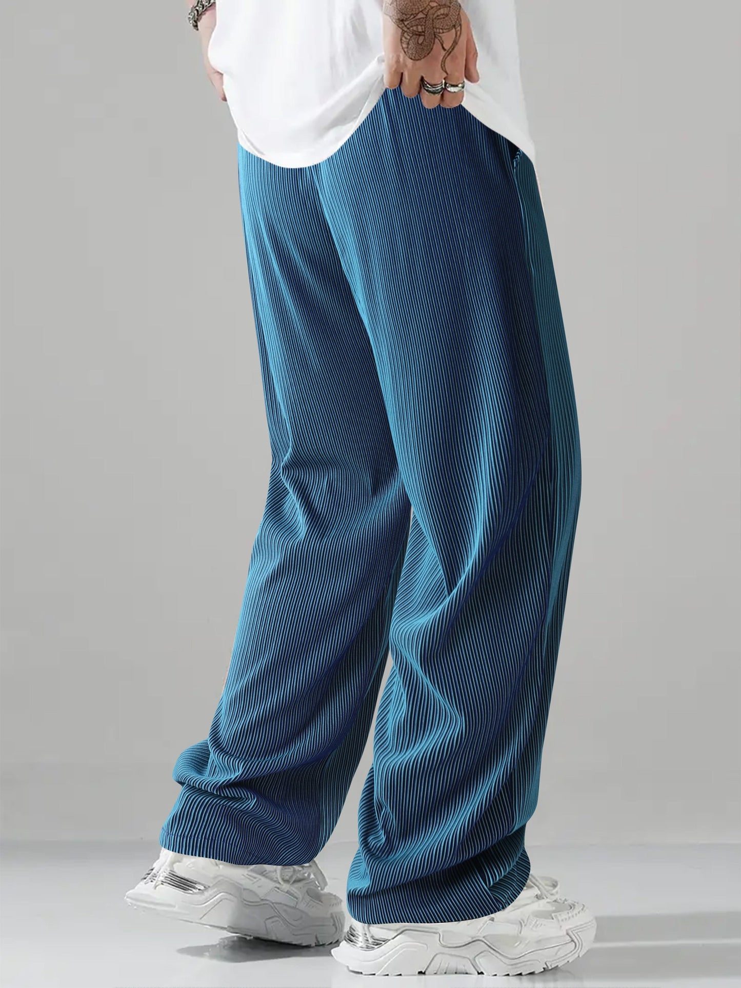Pantaloni a Righe BreatheEasy™ — Rimani Fresco, Sicuro e Impeccabile Senza Sforzo per Tutto il Giorno