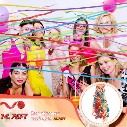 Zelora Streamer Poppers — Handheld Party Props with Mess-Free Design