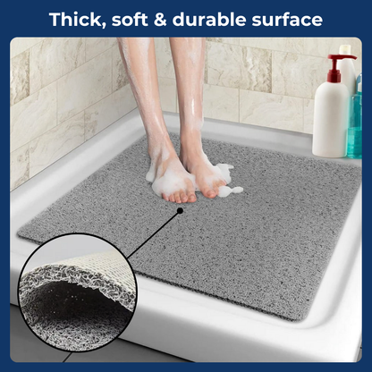 SlipGuard™ — Feel Secure and Plush Every Step in Your Shower