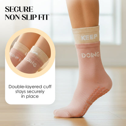 Elyra Grip Socks — Non-Slip Yoga Socks for Pilates and Barre Stability