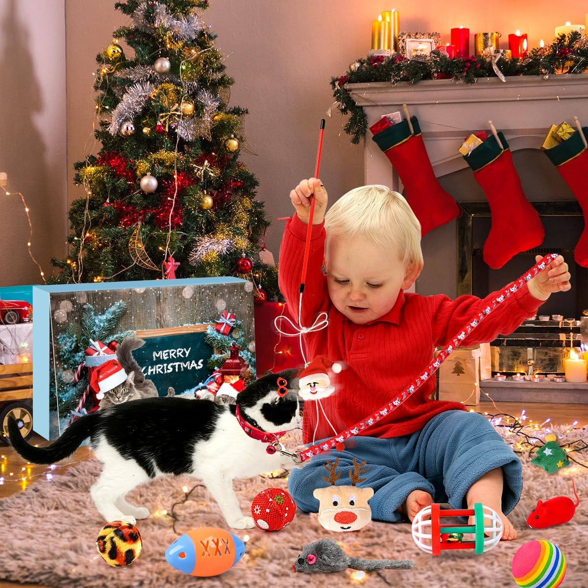 Zephyr Kitten Advent Calendar — Cat Toy Set for Holiday Play