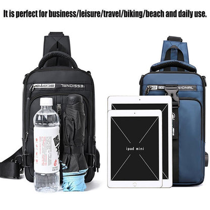 Zentro — Waterproof Anti-Theft Crossbody Bag with USB Port