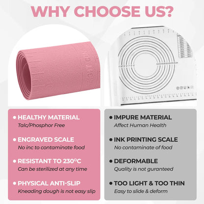 FlexiBake™ Mat — Master Every Bake with a Spotless, Stress-Free Surface