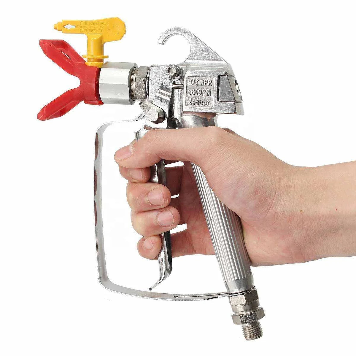 Rekran SprayPro — Hogedruk Verfspuitpistool met Instelbare Doorstroming