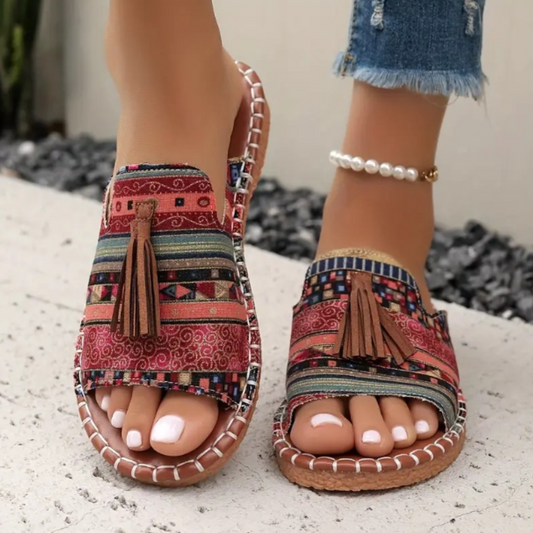 Noreli — Damen-Orthopädische Sandalen mit Boho-Quasten-Design